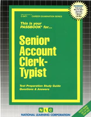 Senior clerk typist test study guide. - Objective first certificate, workbook with answers.