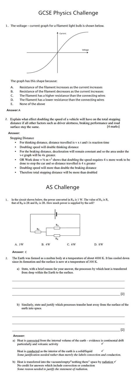 Senior physics challenge past papers