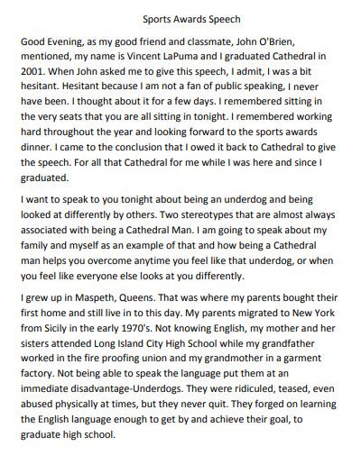 Deliverable a senior speech for sports are any excellent opportunity to share your erfahrung, express gratitude, and inspire others. It's a moment to reflex on your journey, both as an athletics additionally as a person, and to leave a permanently impression on your peers, coaches, and school community. However, writing a seniority speech on .... 