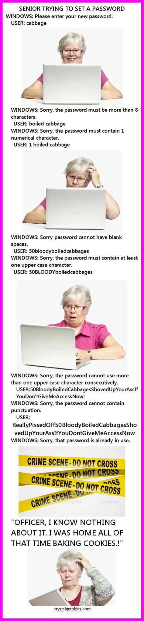 Senior trying to set password… – Tolley