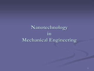 Sensors pdf ppt.  Summary Exploring nanotechnology in mechanical engineering ...