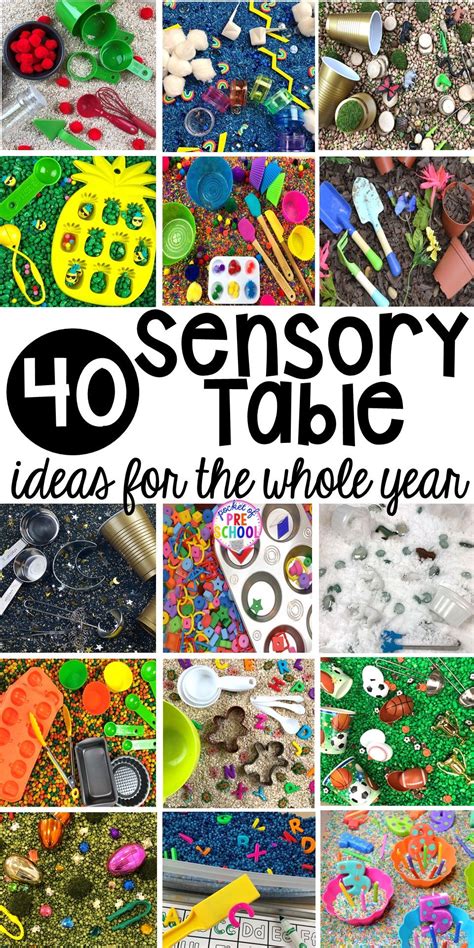 Sensory Table Ideas for the Year - Pocket of Preschool