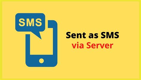Sent as sms via server. Sep 14, 2022 · What does “Sent as SMS via server” mean? “Sent as SMS via server” refers to the method of sending a text message through a server that has been configured to handle SMS communication. Instead of relying on traditional cellular network providers to send the message, it is routed through the server, allowing for more flexibility and ... 