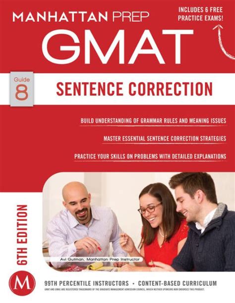 Read Sentence Correction Gmat Strategy Guide Sixth Edition Manhattan Gmat Strategy Guide Series 8 By Manhattan Prep
