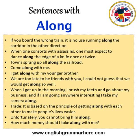 Sentences with Along with, Along with in a Sentence in English