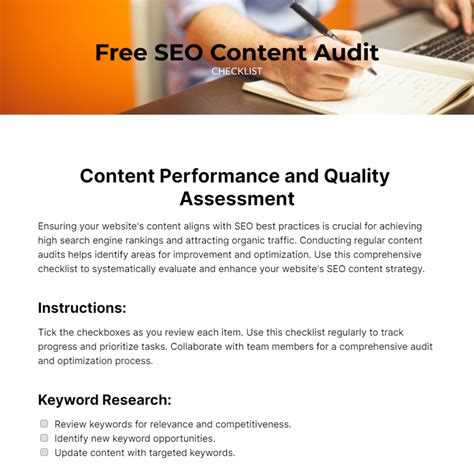 Seo Site Audit Template
