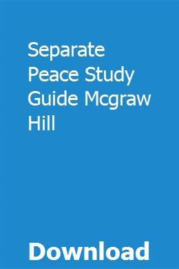 Separate peace mcgraw hill study guide. - Guida alla costruzione di piani per capannoni e travi.