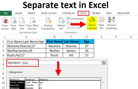 Separate text in Excel (Examples) How to Separate text? How to ...