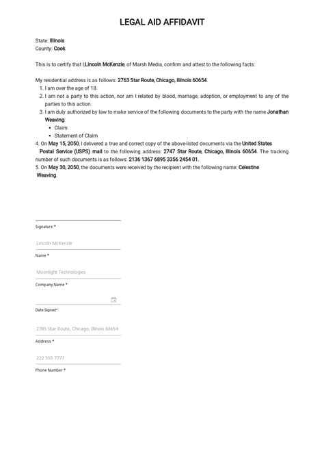 Separation Affidavit Example Template Resume Examples EvkB0vzB52