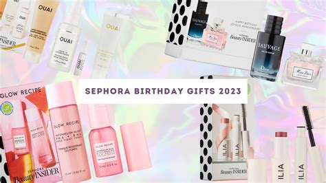 Sephora 2023 birthday gift. Dec 21, 2022 · Mellie1984. 12-14-2022 12:32 PM. I've seen elsewhere on the internet that Glow Recipe Watermelon Dew Drops and toner are one option. Mason Margiela set is another option. Personally, I'm keeping my fingers crossed that the Margiela set is true. 