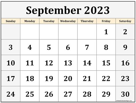 Sept 23 Calendar