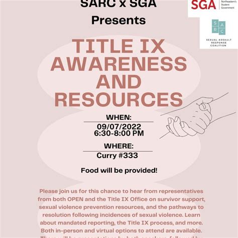 Sept. 7 - Title IX Awareness and Resources - Women