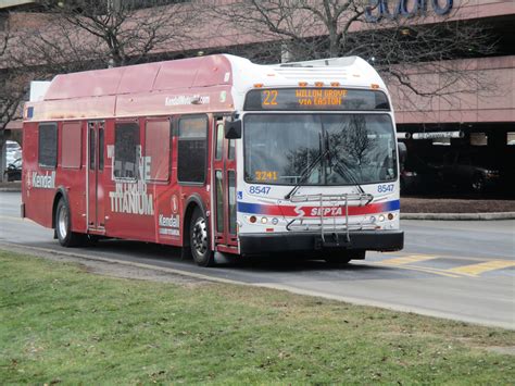 Septa bus 22. Serving Bucks, Chester, Delaware, Montgomery, and Philadelphia counties. Call (215) 580-7800 or TDD/TTY (215) 580-7853 for Customer Service. 