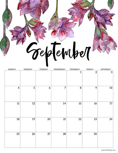 September 2022 Calendar Aesthetic