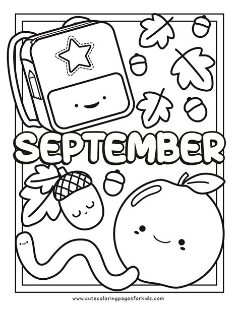 September Coloring Pages Printable