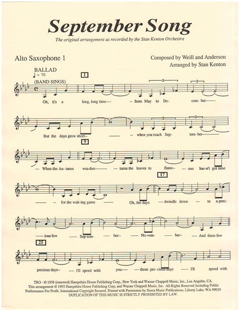September Song PDF