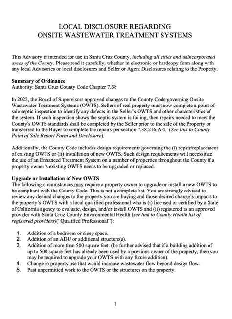 Septic disclosure form.  &bull; What&rsquo;s on the seller&rsquo;s disclosure stat...