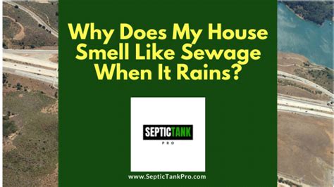 Septic odor in house when it rains