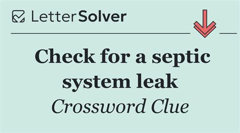 Septic tank worker crossword answers. .  ...