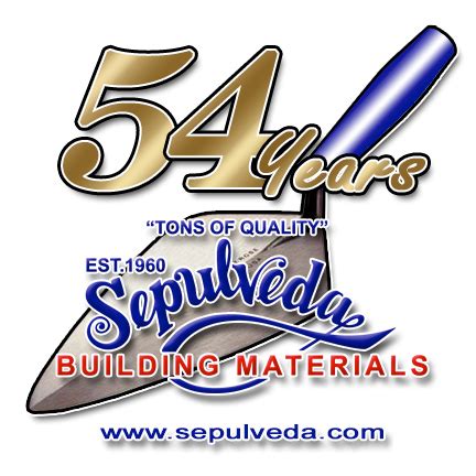 Sepulveda building materials. 4 reviews and 135 photos of Sepulveda Building Materials "Jason Cline is amazing. He was so helpful when I picked our fire glass for our fire pit. I went to 3 other places and he was the best. My husband is Roper Morris Construction Inc. will always use Sepulveda. They are also recommended by McIntyre pools. Best pool builders in … 