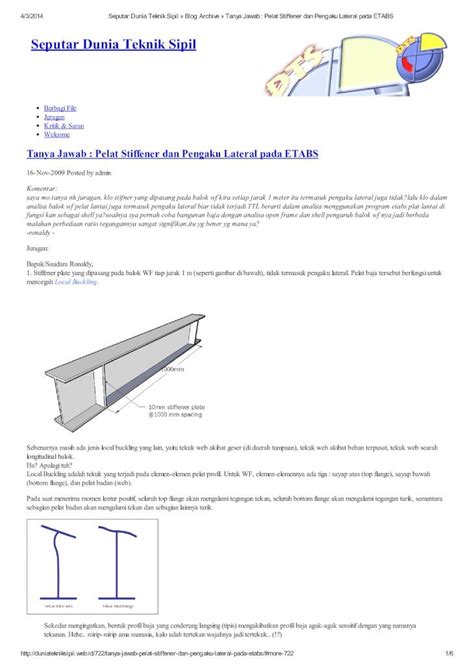 Seputar Dunia Teknik Sipil - Obrolan ringan seputar dunia struktur …