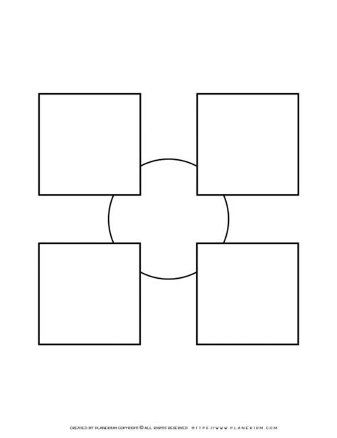 Sequence Chart Template Four Squares on a Circle Planerium