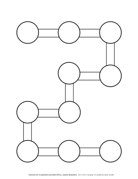 Sequence Chart Template Ten Circles on a 2 Shape Planerium
