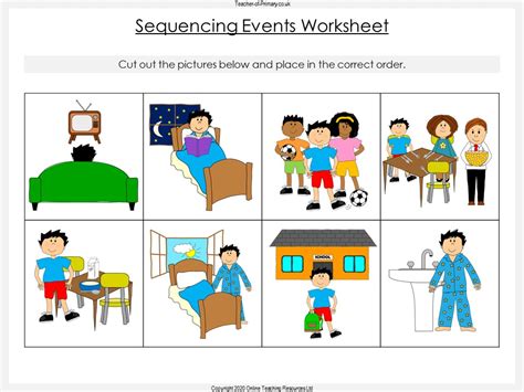 Sequencing Activities Sequence of Events & Summaries