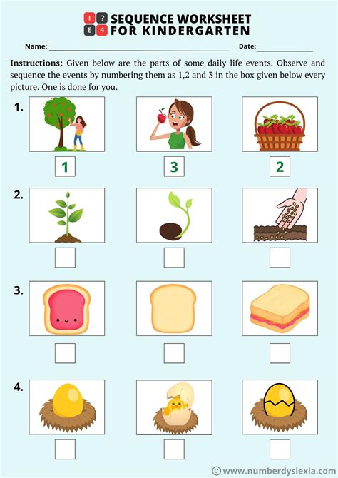Sequencing Worksheet