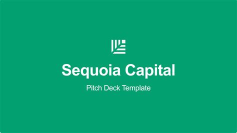 Sequoia Capital Pitch Template