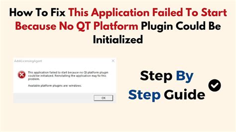 Serato qt platform plugin.  This application failed to start because no Qt Platform plugin c...