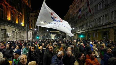Serbian opposition protest election fraud