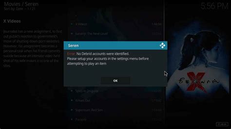 Seren addon error. 1.  In the meantime, alternative streaming solutions like Torrentio on ...