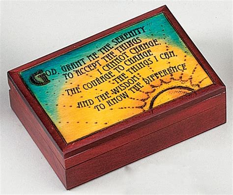 Serenity Prayer Box Sunset (large) - Gift of Recovery