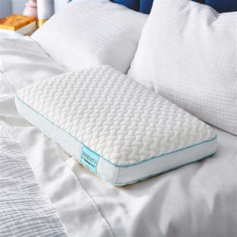 Serenity by tempur-pedic. Sign In For Price. $34.99. After $15 OFF. Serenity by Tempur-Pedic Contour Memory Foam Pillow. Machine Washable Cover. Holds its Shape Over Time. Unique Special Formulation Memory Foam. Dimensions: 20" x 15" x 5.4". Pillow Support: Medium. 