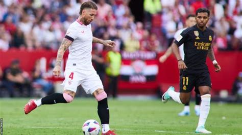 Sergio Ramos helps Sevilla hold Real Madrid to 1-1 draw in 1st game against former club