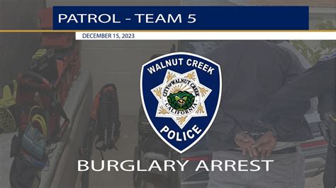 Serial Walnut Creek burglar arrested, charged by Contra Costa County DA