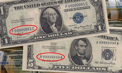 Serial number lookup money value. 