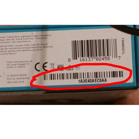 Serial number with box - Fitbit Community