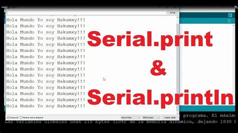 Serial println not working. println () : Serial.  See the list of availabl...