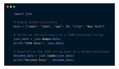 Serializing JSON data in Python - GeeksforGeeks