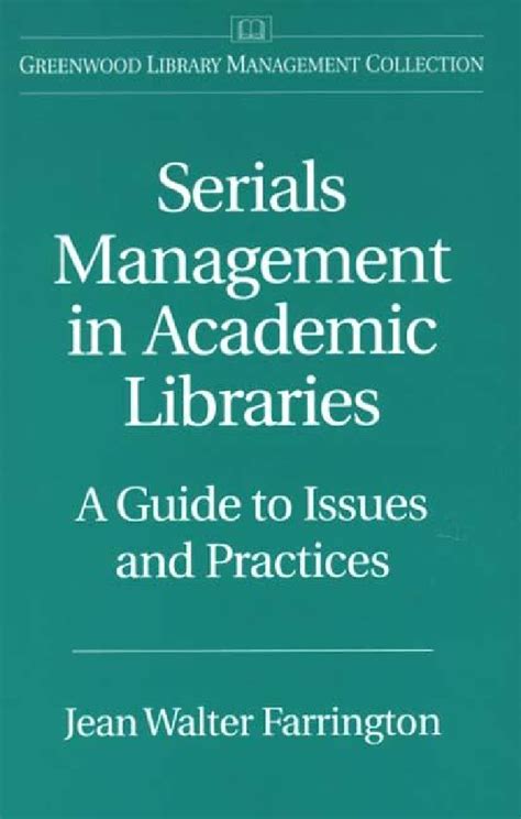 Serials management in academic libraries a guide to issues and practices. - Obras completas de maría antonieta rivas mercado.