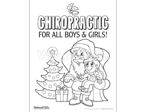 Series 03 - Christmas Chiropractic Coloring Sheets - Wellness Media