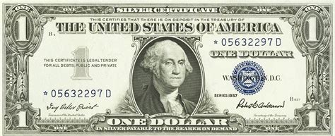 Beautiful 1957 B - One Dollar Bill -Silver Certificate Star Note-U.S. Bank Note - 5 out of 5 stars (947) Sale Price $16.15 $ 16.15 $ 17.95 Original Price $17.95 ... Series 1957 B One Dollar Silver Certificate 5 out of 5 stars (864) $ 3.95. Add to Favorites Lot of 10: 1957-A,B One Dollar Blue Seal Silver Certificate Brilliant Uncirculated (AU/BU ...