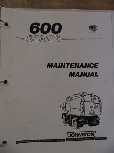 Series 600 sweeper macdonald johnston manual. - The teacher guide to national board certification unpacking.