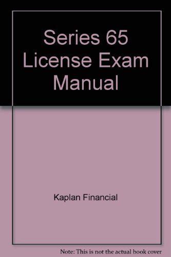 Series 65 license exam manual kaplan financial. - Dual cs 1258 turntable service manual repair manual.