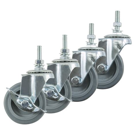 Series 7 Light Duty Chrome Carpet Friendly Casters