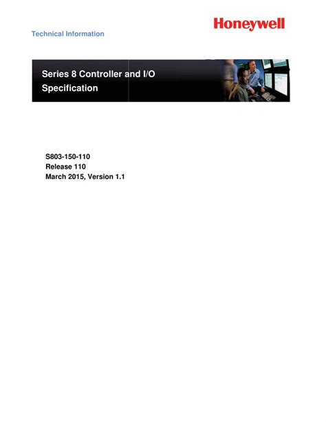 Series 8 Controller and I/O Specification - Honeywell