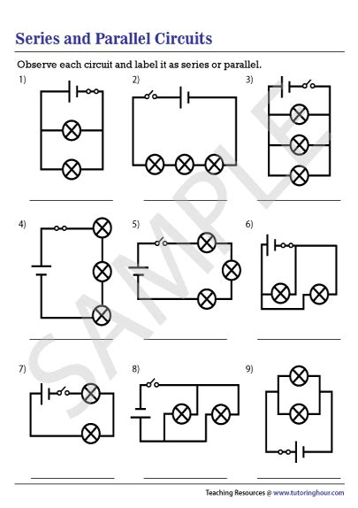 Series and parallel circuit problems worksheet.  Series and Parallel Circuits Worksheet U...