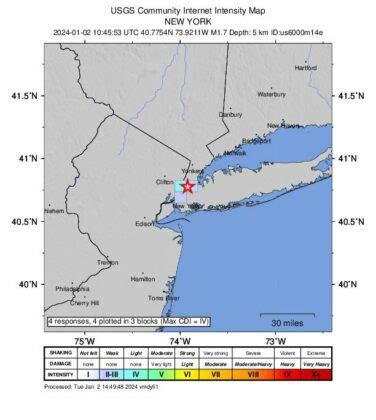 Series of small explosions, no injuries reported after 1.7-magnitude quake in New York